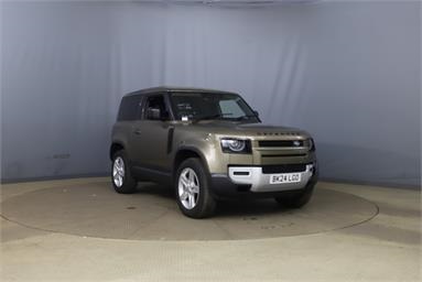 LAND ROVER DEFENDER 90 DIESEL 3.0 D250 Hard Top SE Auto Med Roof SWB Diesel - BROWN - BK24LGO - 3 Door Panel Van