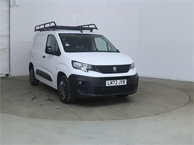 PEUGEOT PARTNER STANDARD DIESEL 1000 1.5 BlueHDi 100 Professional Prem Van [6 Spd] Diesel - Ice White - LM72JYB - 5 Door Panel Van