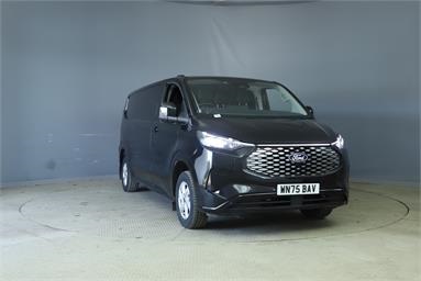 FORD E-TRANSIT CUSTOM 340 L2 ELECTRIC RWD 100kW 65kWh H1 Van Limited Auto Electric - BLACK - WN75BAV - 5 Door Panel Van
