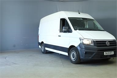 VOLKSWAGEN CRAFTER CR35 MWB DIESEL FWD 2.0 TDI 140PS Trendline High Roof Van Diesel - WHITE - DU21BTX - 5 Door Panel Van