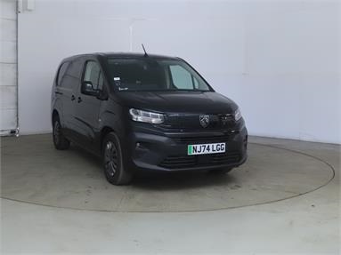 PEUGEOT e-PARTNER LONG 100kW 52kWh Asphalt Van Auto H1 L2 Electric - NERA BLACK - NJ74LGG - 6 Door Panel Van