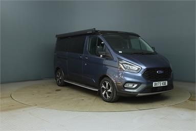 FORD TRANSIT CUSTOM DIESEL ESTATE 2.0 EcoBlue 150 L2 Nugget Active 4dr Diesel - CHROME BLUE - BX73VDE - 5 Door Motorhome