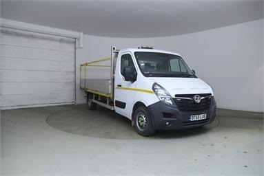 VAUXHALL MOVANO 3500 L3 DIESEL RWD 2.3 Turbo D 130ps H1 Chassis Cab 13ft Diesel - WHITE - BT69LUE - 2 Door Dropside Body