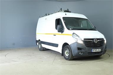VAUXHALL MOVANO 3500 L2 DIESEL FWD 2.3 Turbo D 135ps H2 Van Diesel - WHITE - BT69LRL - 5 Door Panel Van