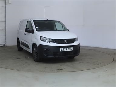 PEUGEOT PARTNER STANDARD DIESEL 1000 1.5 BlueHDi 100 Professional Prem Van [6 Spd] Diesel - Ice White - LT72YGG - 5 Door Panel Van