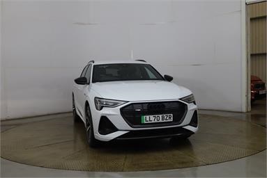 AUDI E-TRON 300kW 55 Quattro 95kWh Black Edition 5dr Auto Electric - WHITE - LL70BZR - 5 Door Estate
