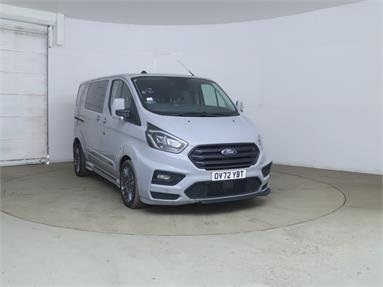 FORD TRANSIT CUSTOM 320 L1 DIESEL FWD 2.0 EcoBlue 170ps Low Roof D/Cab MS-RT Van Auto Diesel - GREY - OV72YBT - 5 Door Window Van