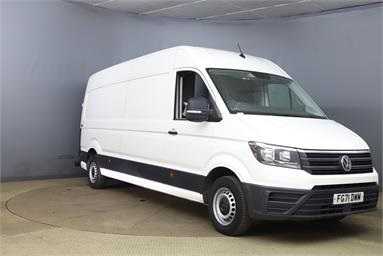 VOLKSWAGEN CRAFTER CR35 LWB DIESEL FWD 2.0 TDI 140PS Startline Business High Roof Van Diesel - WHITE - FG71DWM - 5 Door Fridge Panel Van