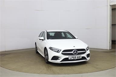 MERCEDES-BENZ A CLASS A180d AMG Line Premium 5dr Auto Diesel - WHITE - LP68AAE - 5 Door Hatchback