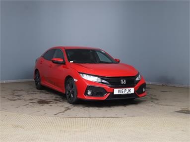 HONDA CIVIC 1.0 VTEC Turbo 126 SR 5dr Petrol - RED - CT68HUP - 5 Door Hatchback