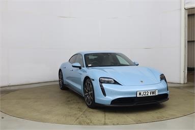 PORSCHE TAYCAN 300kW 79kWh 4dr RWD Auto Electric - BLUE - MJ22VWE - 4 Door Saloon