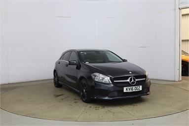 MERCEDES-BENZ A CLASS A180 Sport 5dr Auto Petrol - BLACK - KV16OGZ - 5 Door Hatchback