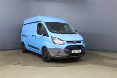 FORD TRANSIT CUSTOM 330 L2 DIESEL FWD 2.2 TDCi 125ps Low Roof Van High Roof Diesel - BLUE - LB15ZCJ - 6 Door Panel Van