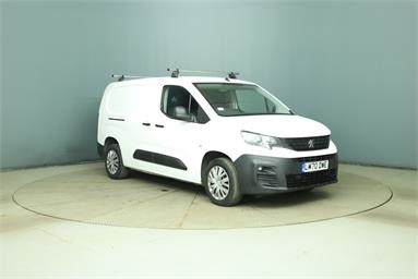 PEUGEOT PARTNER LONG DIESEL 950 1.5 BlueHDi 100 Professional Van Diesel - WHITE - LM70DWE - 6 Door Panel Van