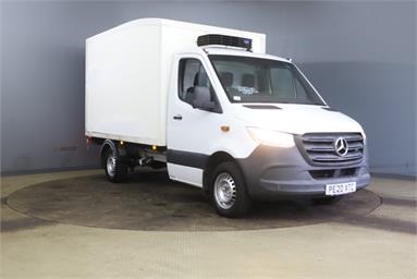 MERCEDES-BENZ SPRINTER 314CDI L2 DIESEL RWD 3.5t Chassis Cab 7G-Tronic 3 Seats Single Cab Diesel - WHITE - PE20XTC - 3 Door Fridge Box Van Body