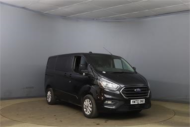 FORD TRANSIT CUSTOM 300 L1 DIESEL FWD 2.0 EcoBlue 130ps Low Roof D/Cab Limited Van Auto Low Roof Diesel - BLACK - HW70XNO - 6 Door Panel Van
