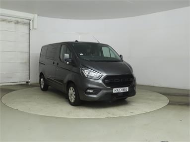 FORD TRANSIT CUSTOM 300 L1 DIESEL FWD 2.0 EcoBlue 130ps Low Roof D/Cab Limited Van Auto Diesel - GREY - HX23NAU - 6 Door Window Van
