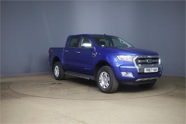 FORD RANGER DIESEL Pick Up Double Cab Limited 2.2 TDCi 150 4WD Diesel - BLUE - YR67YAW - Pick Up Body