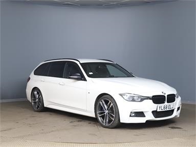 BMW 3 SERIES 318d M Sport Shadow Edition 5dr Step Auto Diesel - WHITE - YL68ELJ - 5 Door Estate