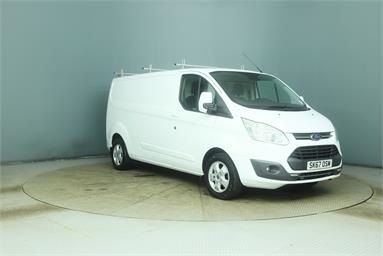 FORD TRANSIT CUSTOM 310 L2 DIESEL FWD 2.0 TDCi 130ps Low Roof Limited Van Diesel - WHITE - SK67OSM - 5 Door Panel Van