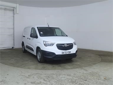 VAUXHALL COMBO CARGO L2 DIESEL 2300 1.5 Turbo D 100ps H1 Prime Crew Van Diesel - WHITE - DA72YSR - 6 Door Panel Van