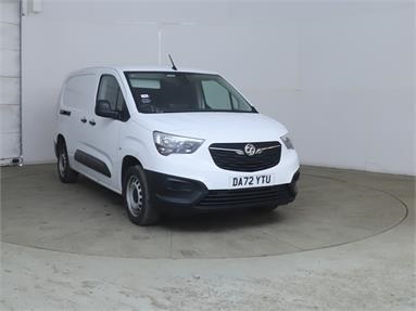 VAUXHALL COMBO CARGO L2 DIESEL 2300 1.5 Turbo D 100ps H1 Prime Crew Van Med Roof MWB Diesel - WHITE - DA72YTU - 6 Door Panel Van