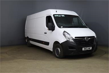 VAUXHALL MOVANO 3500 L3 DIESEL FWD 2.3 Turbo D 135ps H2 Van H2 Diesel - WHITE - DW21AWF - 5 Door Panel Van