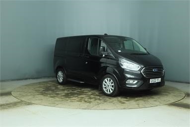 FORD TOURNEO CUSTOM L1 DIESEL FWD 2.0 EcoBlue 130ps L/R 8 Seater Titanium Auto Diesel - BLACK - GV22TFJ - Bus (Mini Less 18 seats)