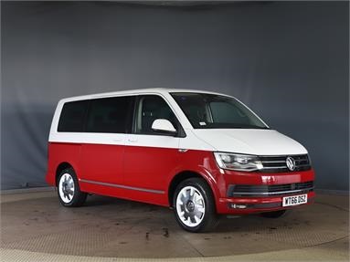 VOLKSWAGEN CARAVELLE ESTATE SPECIAL EDS 2.0 TDI BlueMotion Tech 204 Generation Six 5dr DSG Diesel - RED - WT66DSZ - 5 Door Window Van