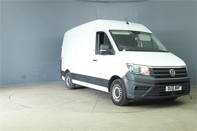 VOLKSWAGEN CRAFTER CR35 MWB DIESEL FWD 2.0 TDI 140PS Trendline High Roof Van H2 L2 Diesel - WHITE - DU21BRF - 5 Door Panel Van