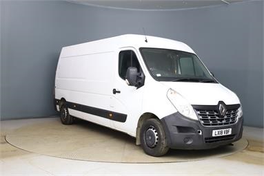 RENAULT MASTER LWB DIESEL FWD LM35 ENERGY dCi 110 Business M/Roof Van [EURO 6] Diesel - WHITE - LX18VBF - 5 Door Panel Van