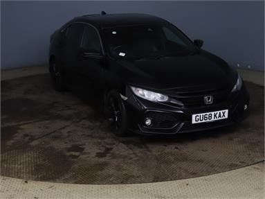 HONDA CIVIC 1.0 VTEC Turbo EX 5dr Petrol - BLACK - GU68KAX - 5 Door Hatchback
