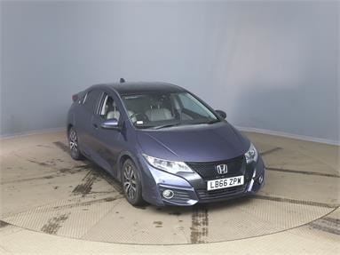 HONDA CIVIC 1.6 i-DTEC SR 5dr Diesel - BLUE - LB66ZPW - 5 Door Hatchback