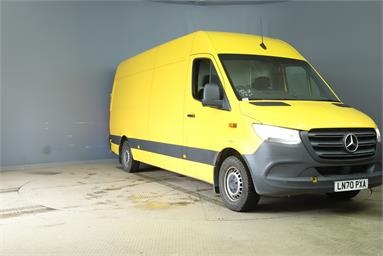 MERCEDES-BENZ SPRINTER 314CDI L3 DIESEL RWD 3.5t H2 Progressive Van Diesel - YELLOW - LN70PXA - 5 Door Panel Van