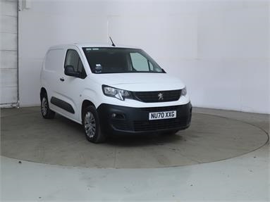 PEUGEOT PARTNER STANDARD DIESEL 1000 1.5 BlueHDi 100 Professional Van Diesel - WHITE - NU70XXG - 5 Door Panel Van