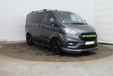 FORD TRANSIT CUSTOM 320 L1 DIESEL FWD 2.0 EcoBlue 130ps Low Roof D/Cab Limited Van Diesel - GREY - M88HHX - 6 Door Window Van