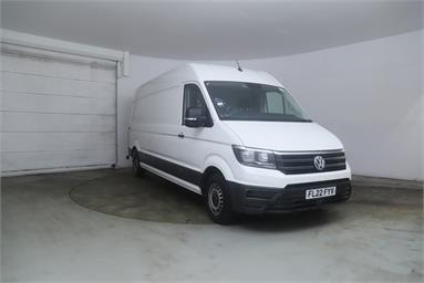 VOLKSWAGEN CRAFTER CR35 LWB DIESEL FWD 2.0 TDI 140PS Startline Business H/Roof Van Auto Diesel - WHITE - FL22FYV - 5 Door Fridge Panel Van