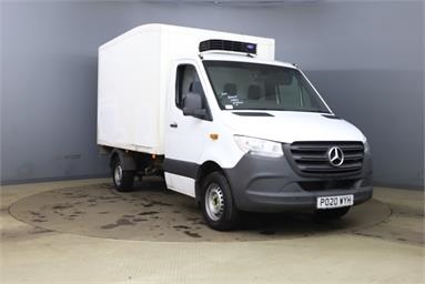 MERCEDES-BENZ SPRINTER 314CDI L2 DIESEL RWD 3.5t Chassis Cab 7G-Tronic Diesel - WHITE - PO20WYH - Fridge Box Van Body