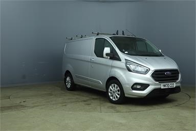 FORD TRANSIT CUSTOM 320 L1 DIESEL FWD 2.0 EcoBlue 185ps High Roof Limited Van Auto Diesel - SILVER - YM70CZZ - 5 Door Panel Van