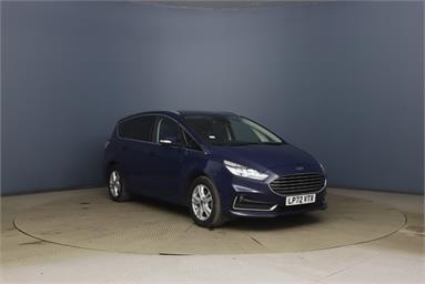 FORD S-MAX 2.5 FHEV 190 Titanium 5dr CVT Petrol/Hybrid - BLUE - LP72VTX - 5 Door MPV