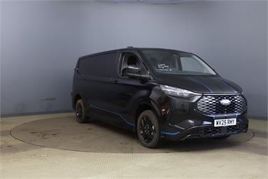 FORD E-TRANSIT CUSTOM 320 L2 RWD 160kW 65kWh H1 Van Sport Auto Low Roof Electric - BLACK - WV25RMY - 5 Door Panel Van