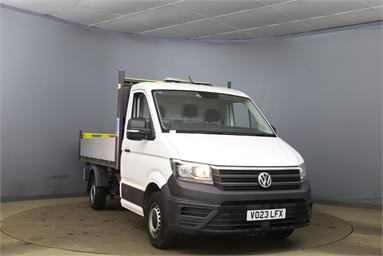 VOLKSWAGEN CRAFTER CR35 MWB DIESEL FWD 2.0 TDI 140PS Startline ETG Tipper 3 Seats Diesel - WHITE - VO23LFX - 2 Door Tipper Body