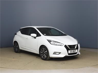 NISSAN MICRA 0.9 IG-T N-Connecta 5dr Petrol - White - E5BEP - 5 Door Hatchback