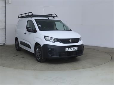 PEUGEOT PARTNER STANDARD DIESEL 1000 1.5 BlueHDi 100 Professional Prem Van [6 Spd] Diesel - Ice White - LT72YFZ - 5 Door Panel Van