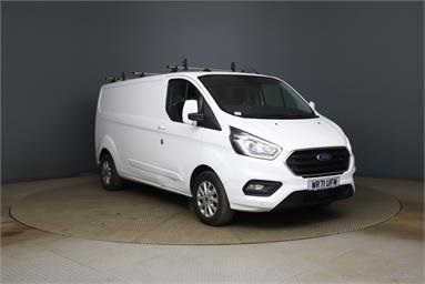 FORD TRANSIT CUSTOM 300 L2 DIESEL FWD 2.0 EcoBlue 130ps Low Roof Limited Van Diesel - WHITE - WR71UFM - 2 Door Panel Van