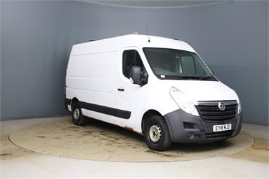 VAUXHALL MOVANO 35 L2 DIESEL FWD 2.3 CDTi BiTurbo H2 Van 145ps Diesel - WHITE - EY18MJO - 5 Door Panel Van