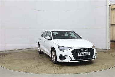 AUDI A3 30 TFSI Technik 5dr S Tronic Petrol - WHITE - RJ23NJU - 5 Door Hatchback