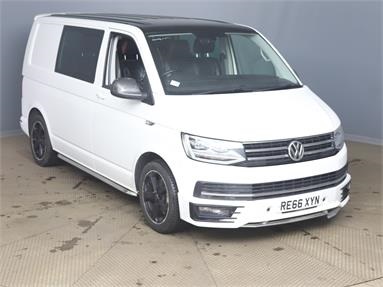 VOLKSWAGEN TRANSPORTER T32 SWB DIESEL 2.0 BiTDI BMT 180 Sportline Kombi Van DSG Diesel - WHITE - RE66XYN - 4 Door Window Van
