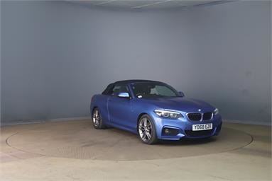 BMW 2 SERIES 220d M Sport 2dr [Nav] Diesel - BLUE - YD68EZR - 2 Door Convertible