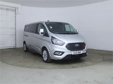 FORD TOURNEO CUSTOM L2 DIESEL FWD 2.0 EcoBlue 130ps L/R 8 Seater Titanium Auto Diesel - SILVER - AV21NNX - Bus (Mini Less 18 seats)